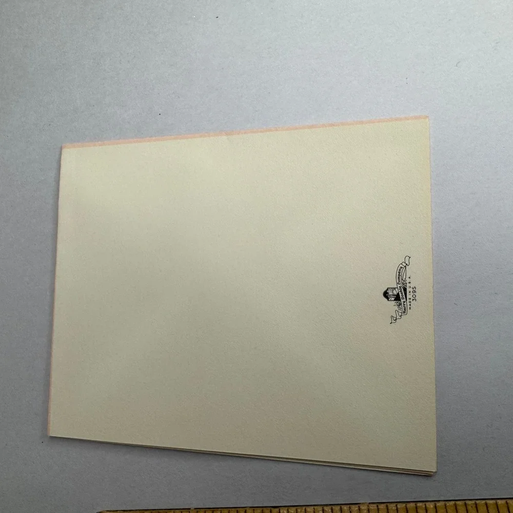 Vintage Harry Doehla Company Shut In Friend Greeting Card 309S Pink Ribbon USA